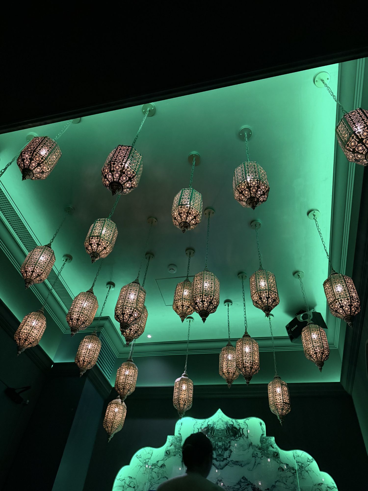 The lighting from our onsen