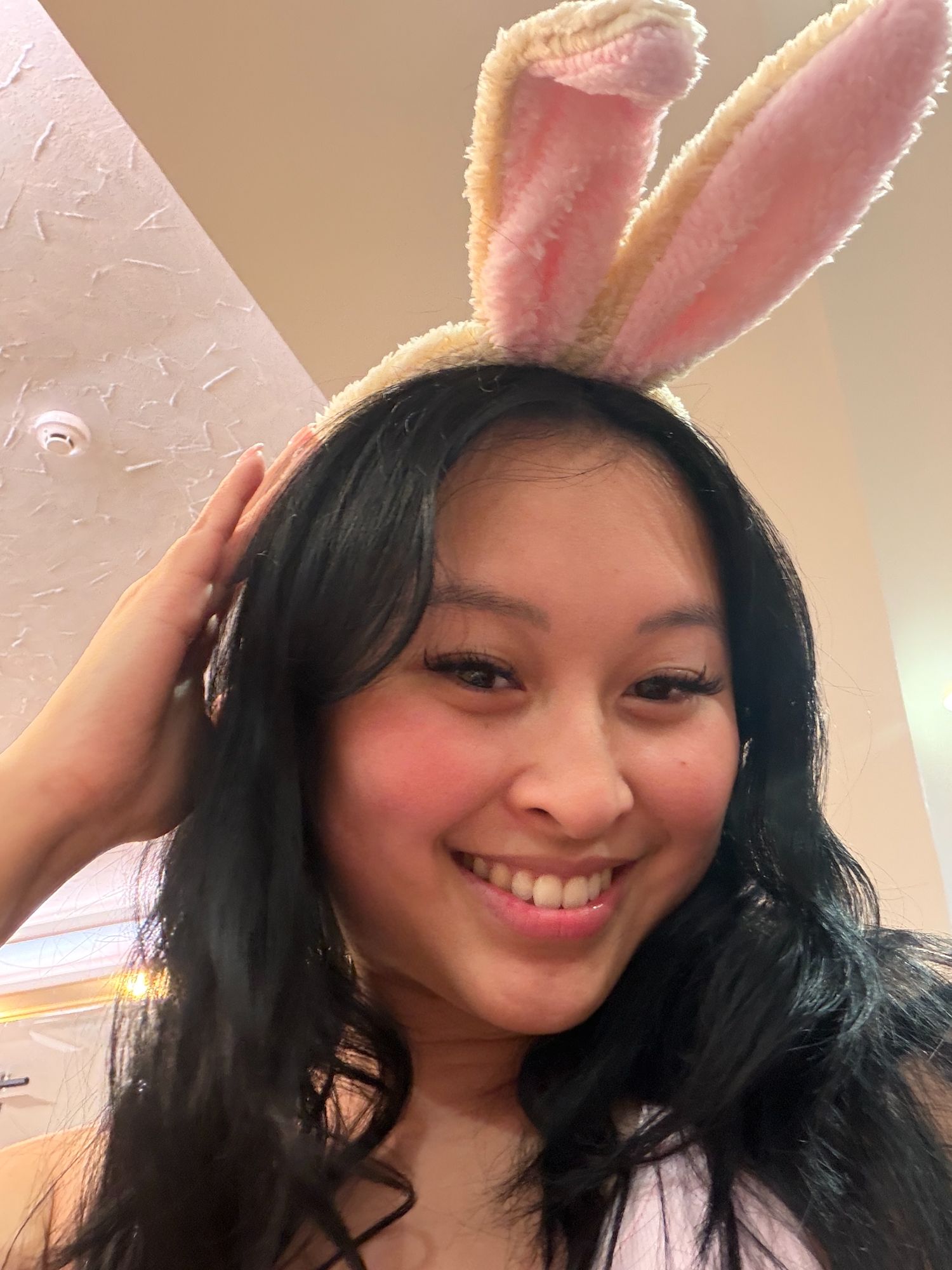 The bunny ears were free with purchase of photo op