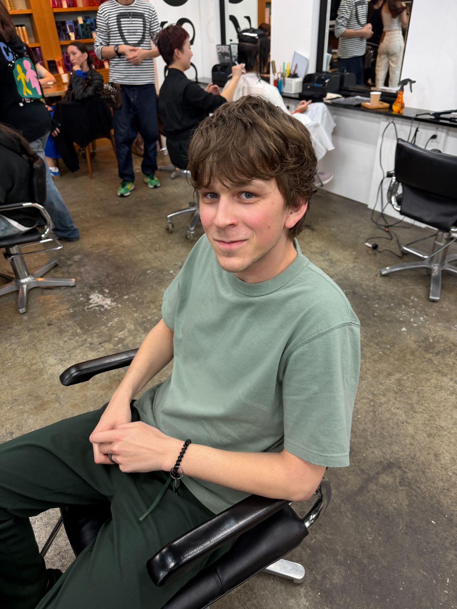 Our shy guy officially pampered