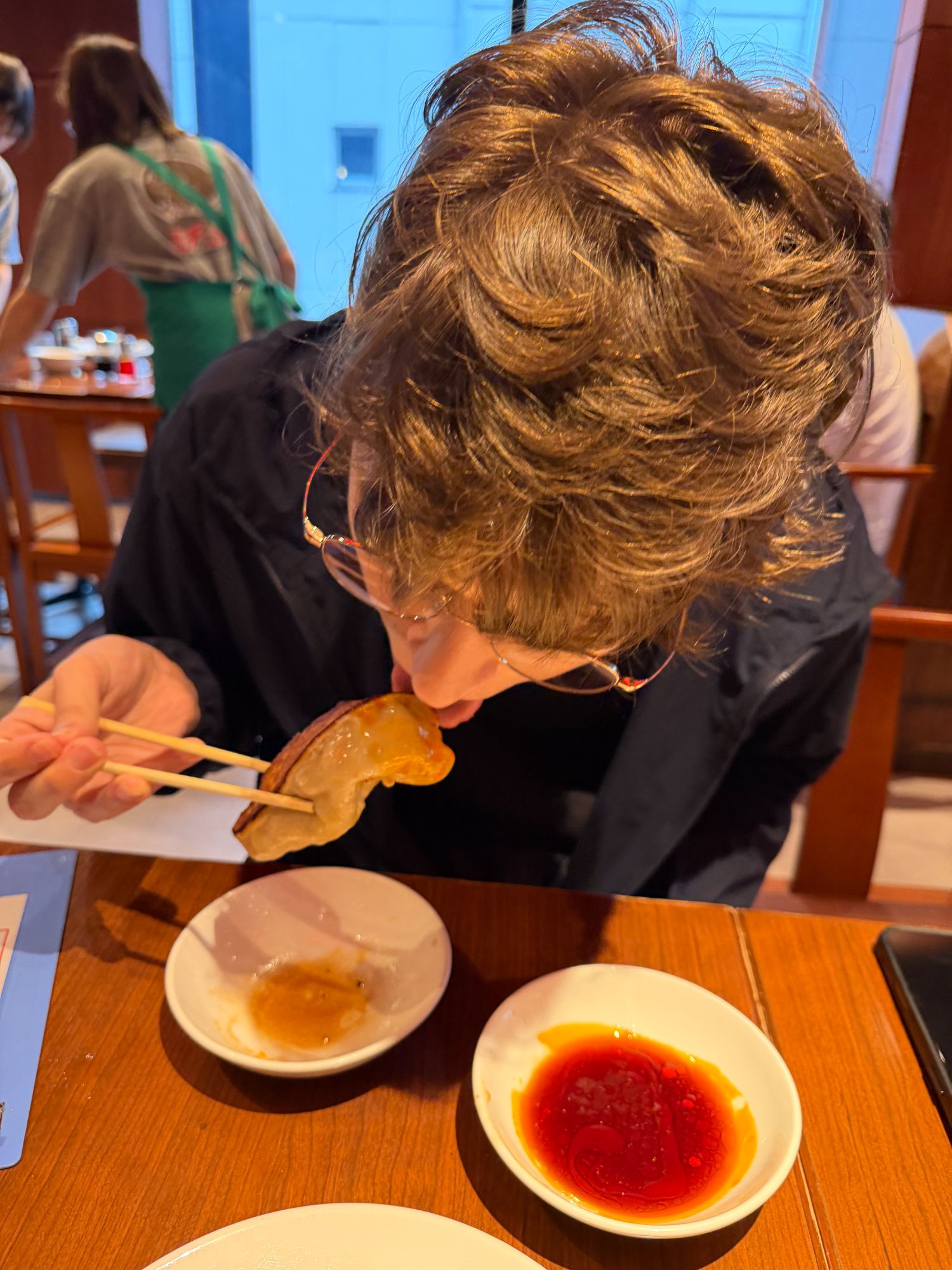 Calvin regretted ordering anything else. He'd rather just have 15 gyozas.